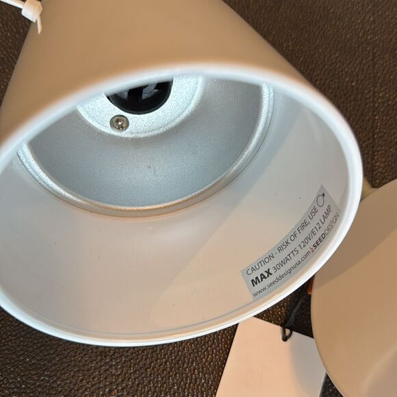 Seed design Dobi White/ Sand Gold Wall Scones - Picture 3 of 13